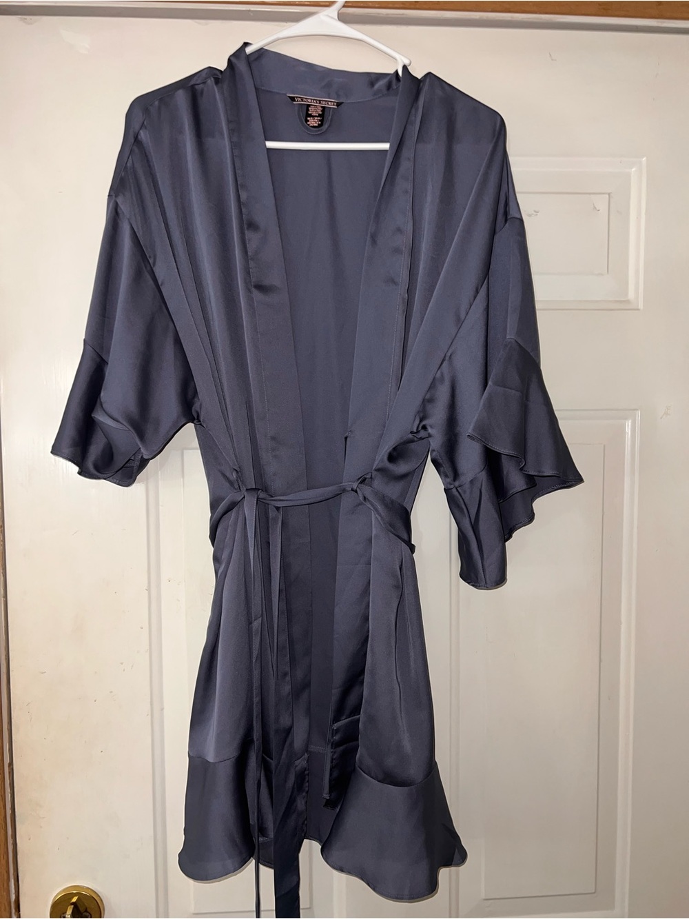 Victoria's Secret Navy Satin Robe - Picture 1 of 3